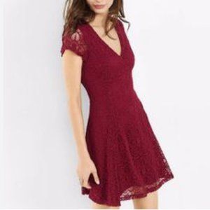 Express Lace Maroon Dress